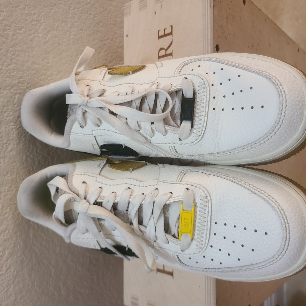 Nike White and Yellow Athletic Shoes